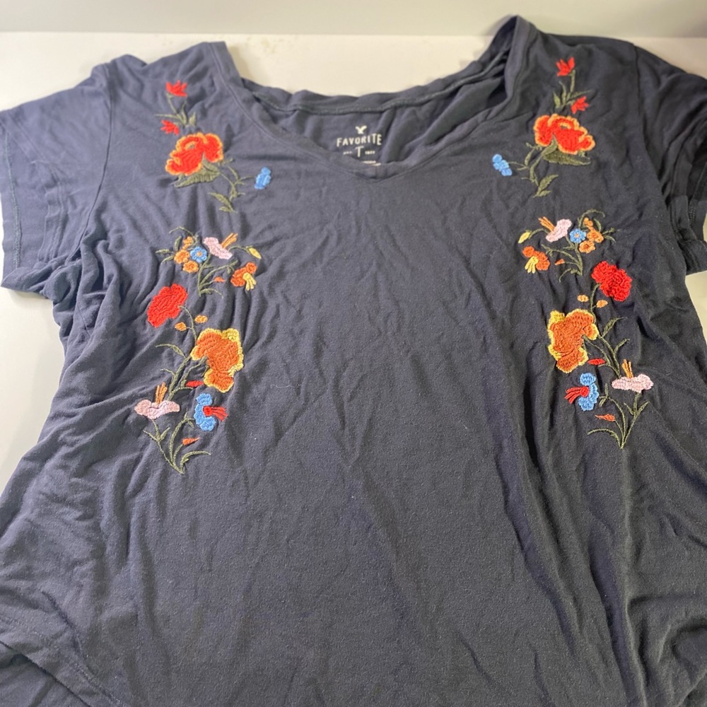 American Eagle Floral Blouse
